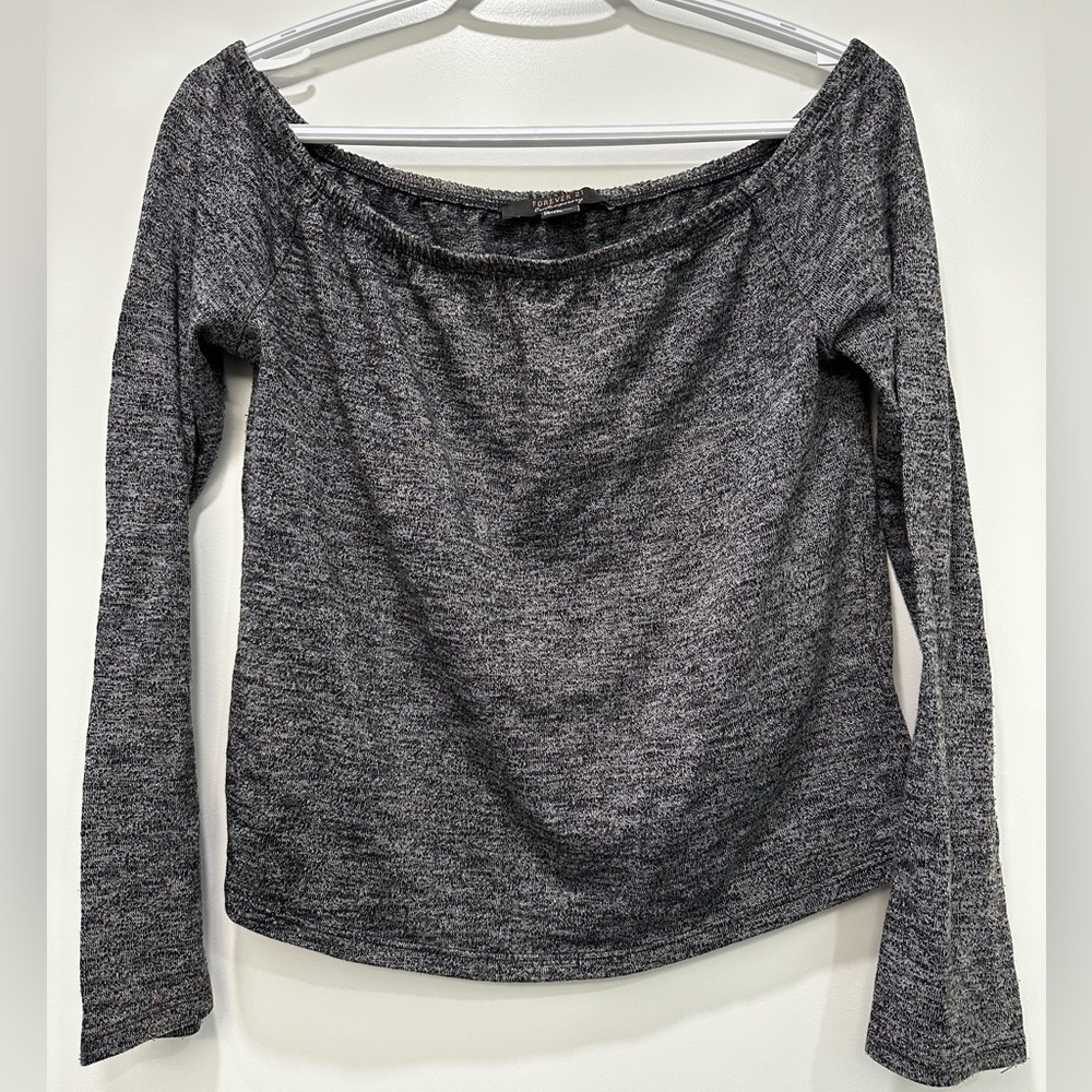 FOREVER 21 Off The Shoulder Long Sleeve